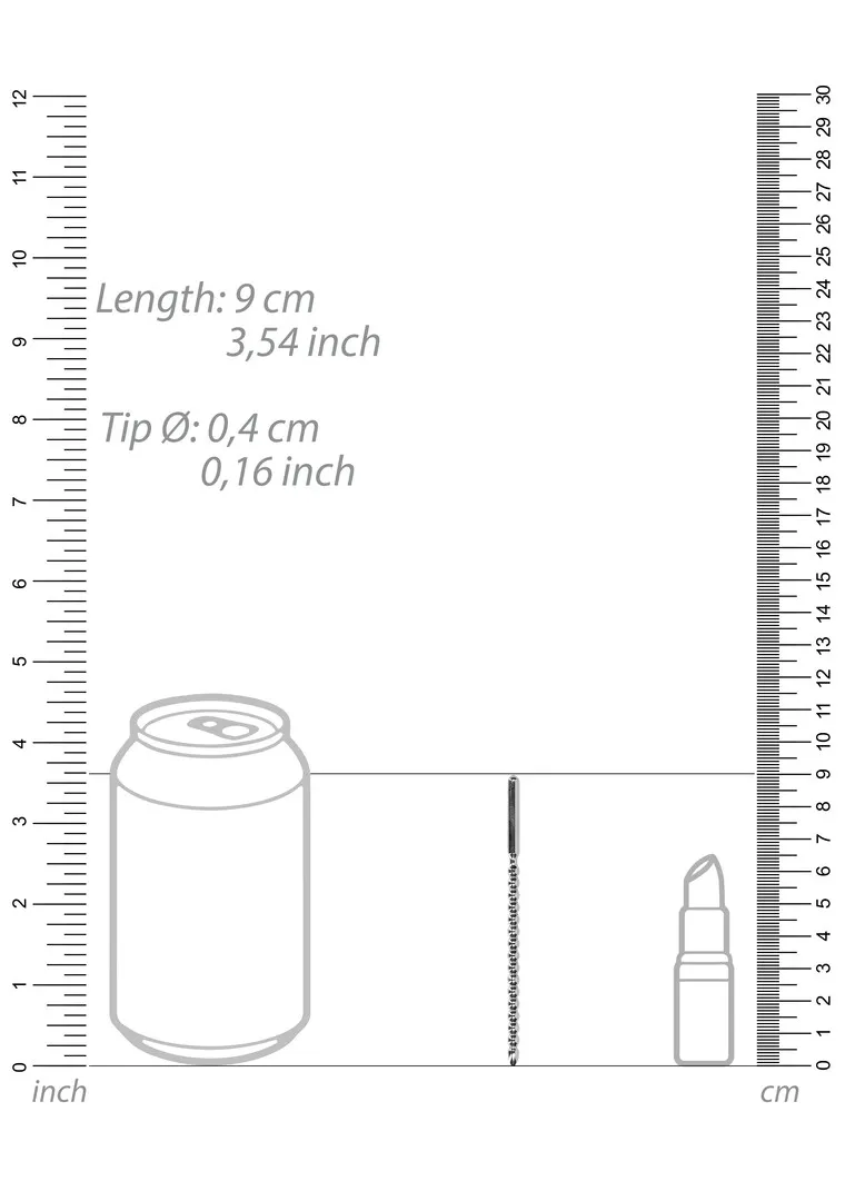 Metaal Beginners Penis Plug - 0.2 / 4 mm