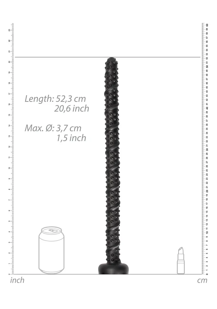Ass Textured Snake Dildo - 22 / 55 cm