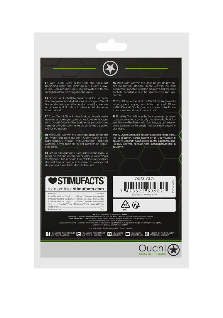 Cockring Set - Glow in the Dark - 3 Stuks