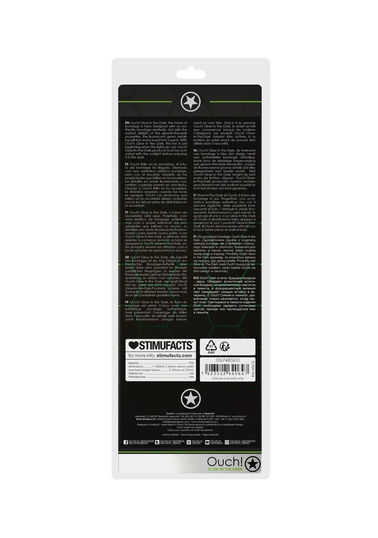 Swirl Dikke Rekbare Penis Sheath - Glow in the Dark