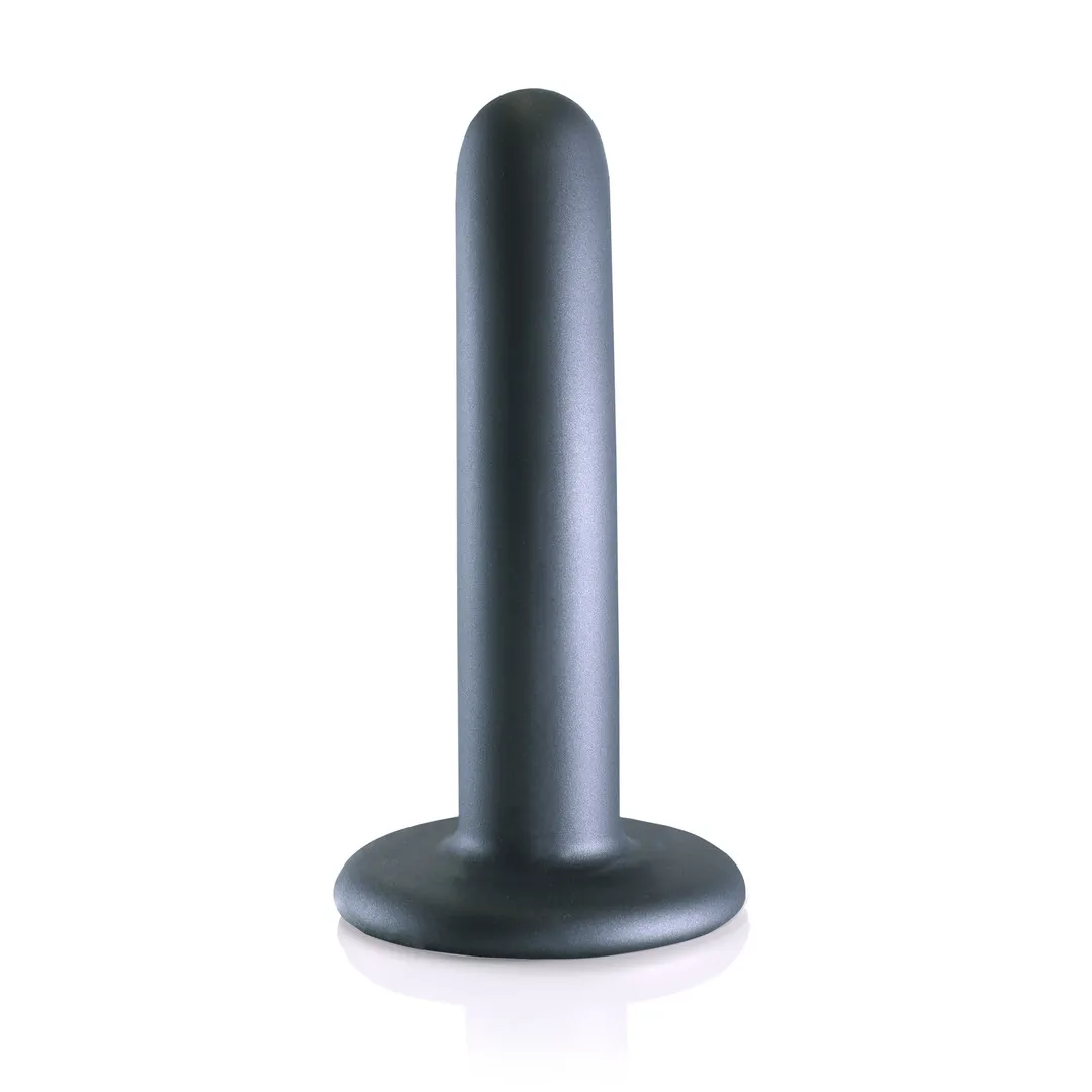 Zachte Siliconen G-Spot Dildo - 5'' / 12 cm - Gunmetal
