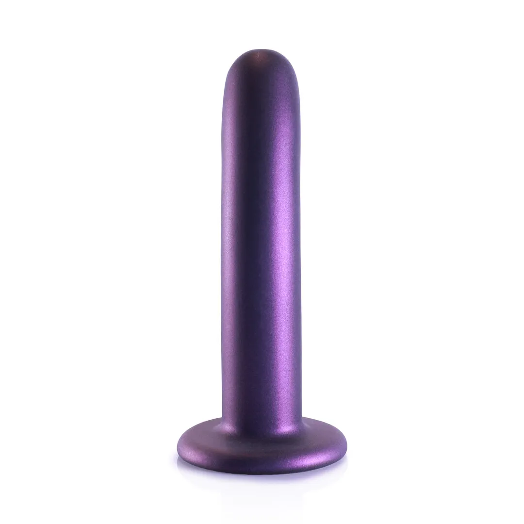 Zachte Silicone G-Spot Dildo - 6'' / 14,5 cm - Metallic Paars