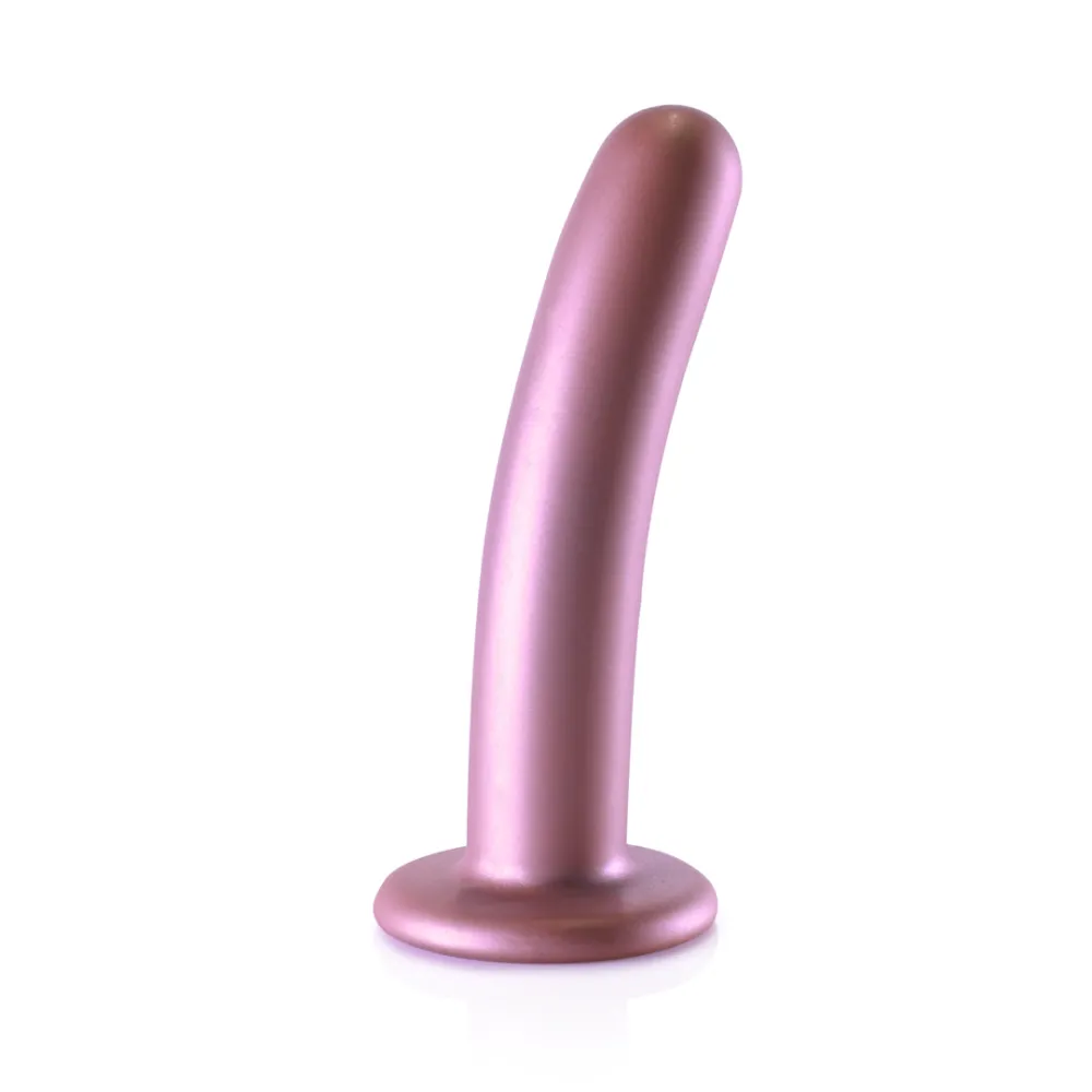 Glad Silicone G-Spot Dildo - 6'' / 14,5 cm - Rose Gold