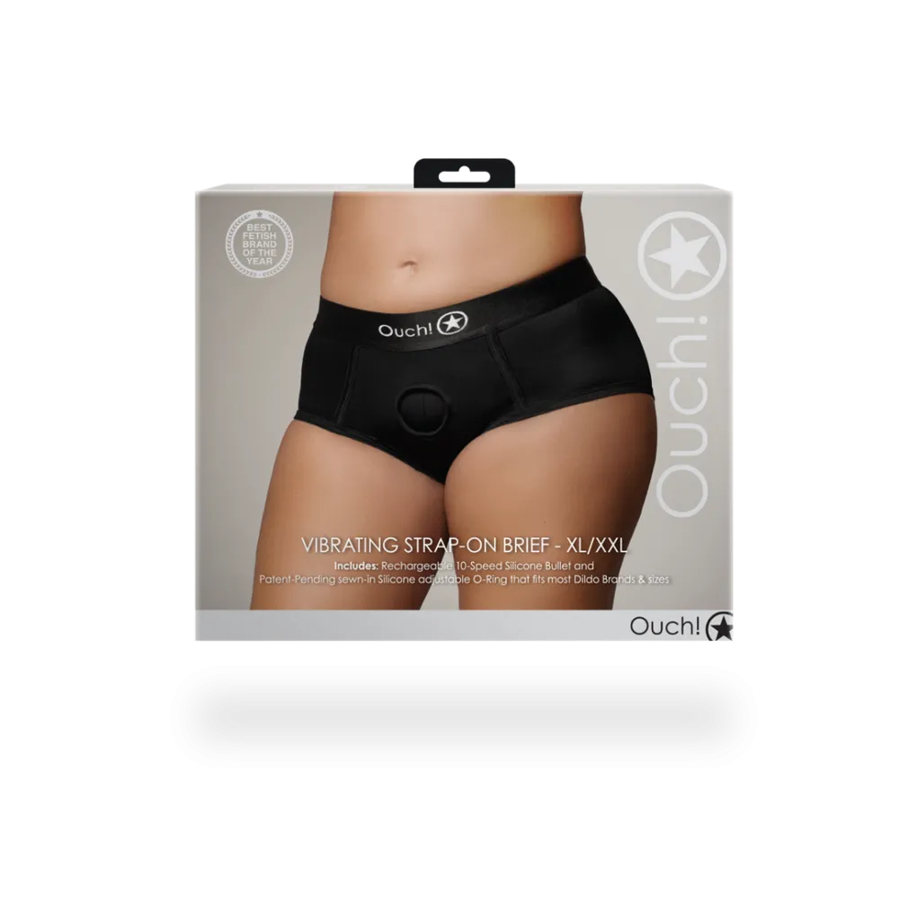 Vibrerende Strap-on Boxershort - XL/XXL - Zwart