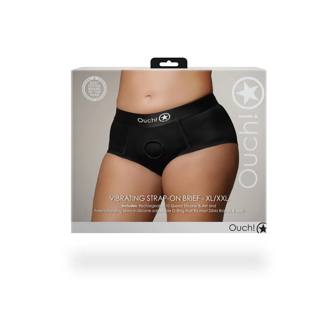 Vibrerende Strap-on Boxershort - XL/XXL - Zwart
