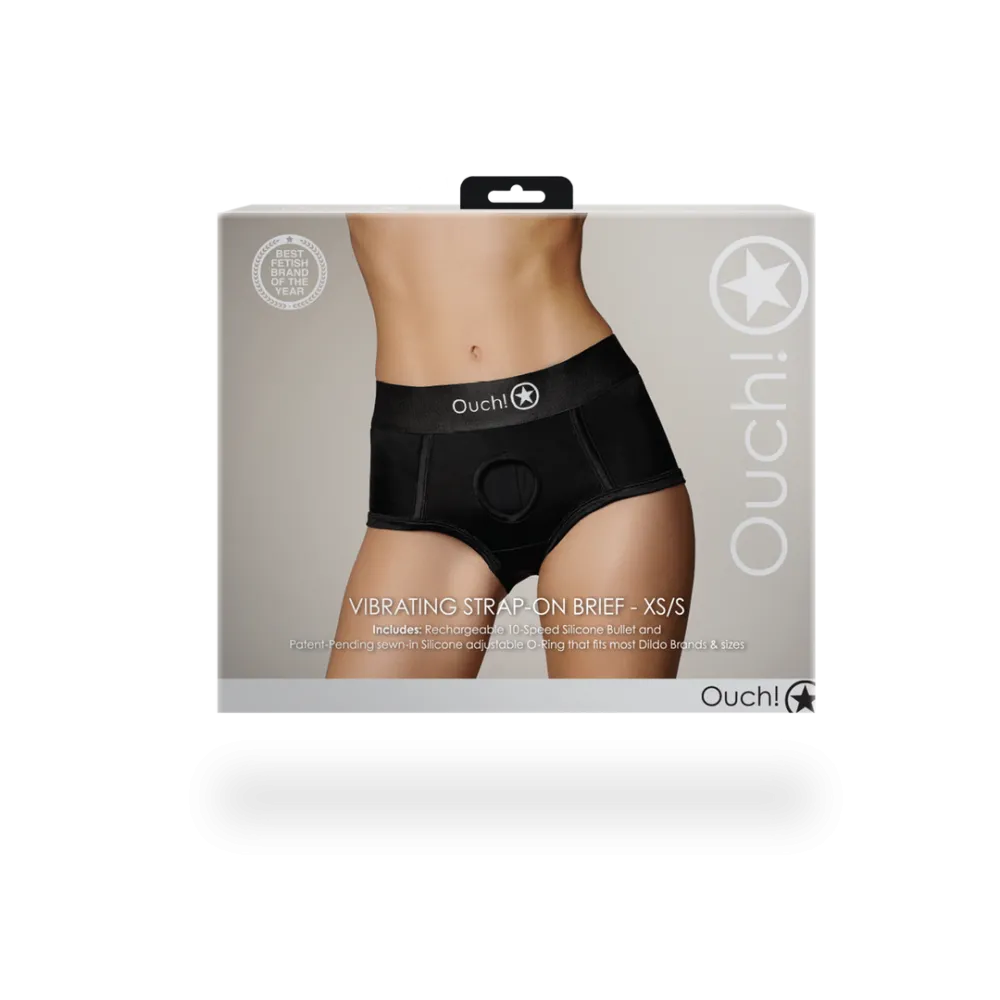 Vibrerende Strap-on Boxer - XS/S - Zwart