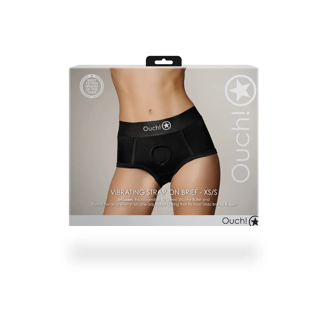 Vibrerende Strap-on Boxer - XS/S - Zwart