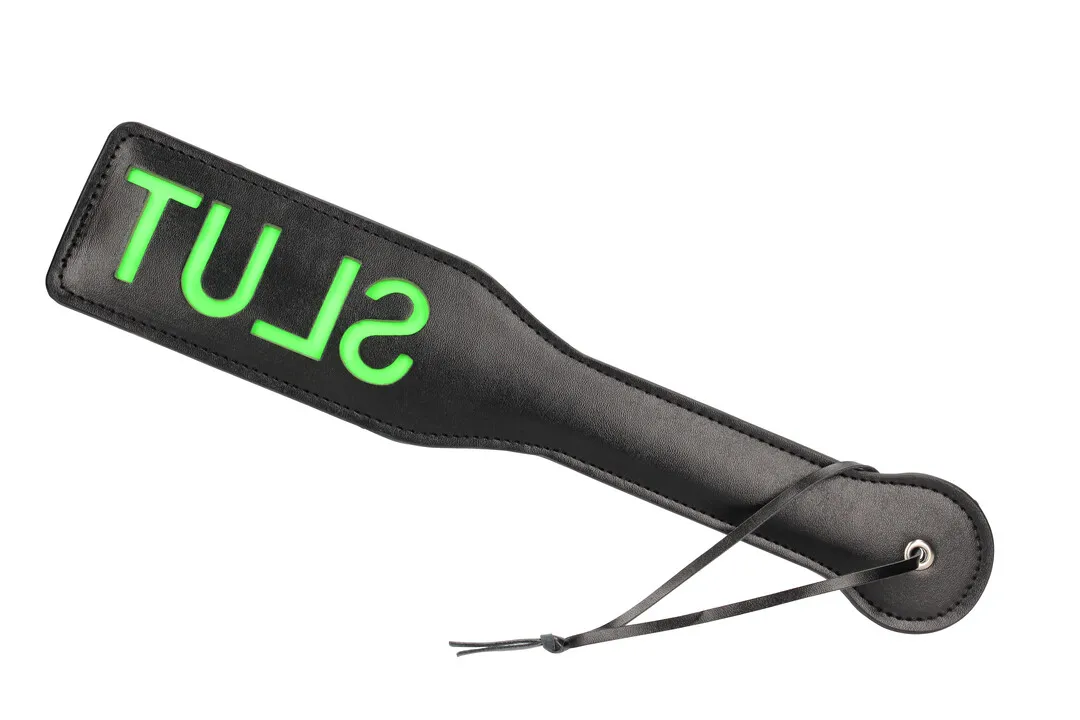 Slut Paddle - Glow in the Dark - Neon Groen