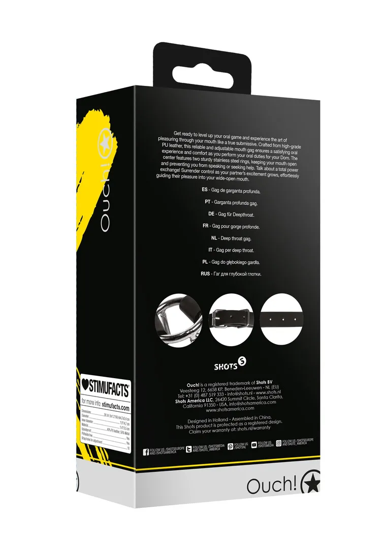 Deep Throat Gag - Zwart