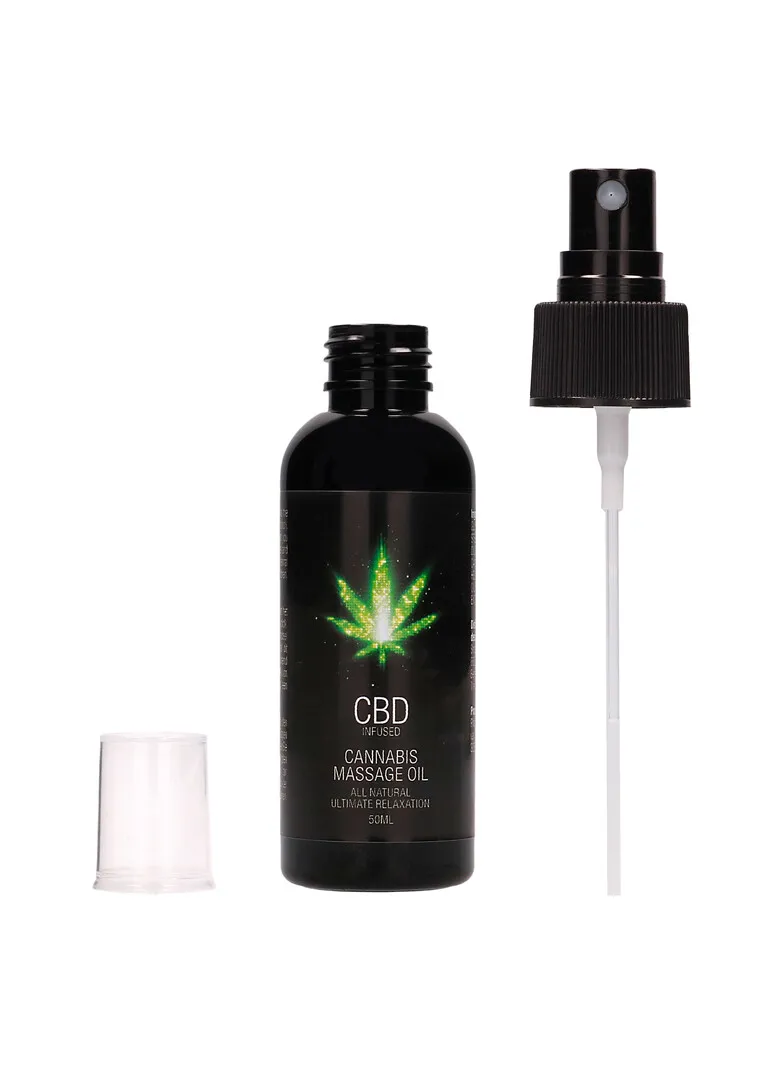 CBD Cannabis Massageolie - 2 fl oz / 50 ml
