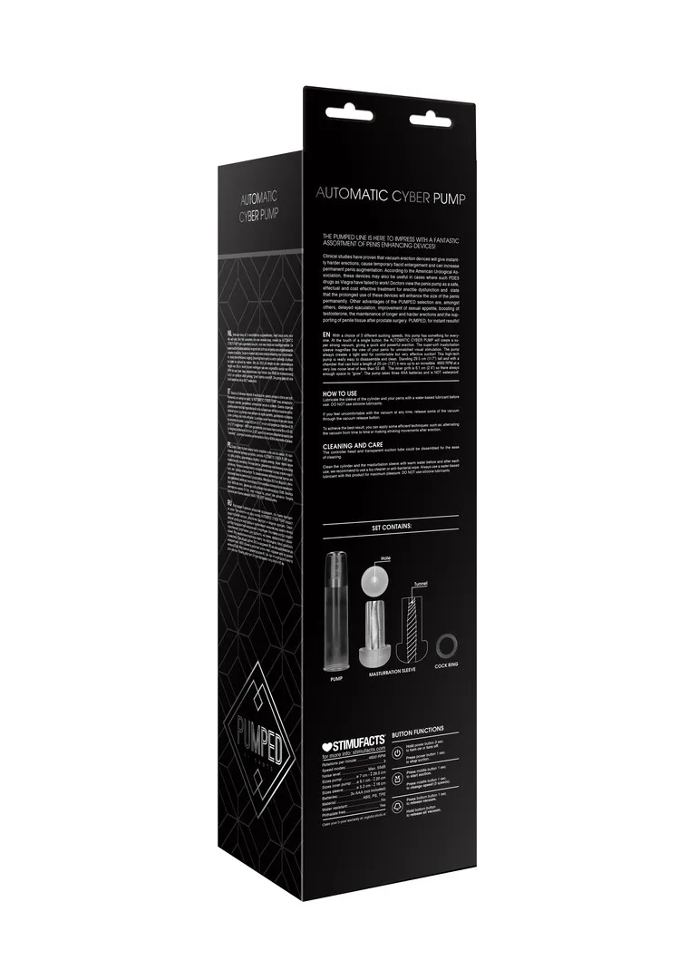 Automatische Cyber Pomp met Masturbatie Sleeve
