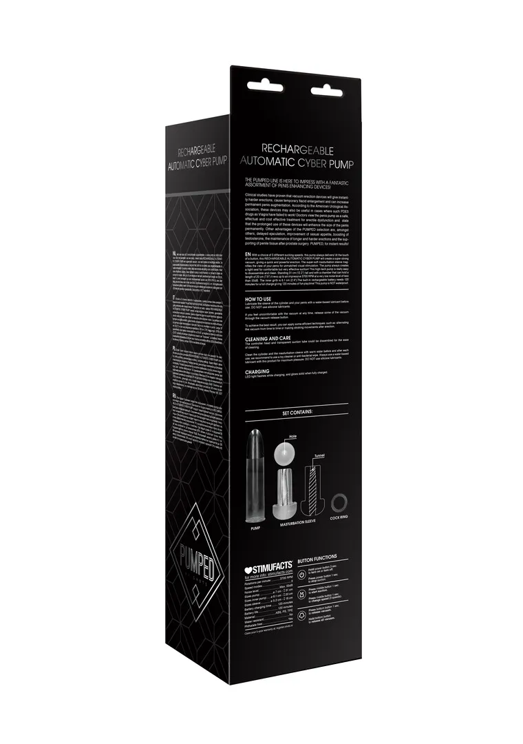 Oplaadbare Automatische Cyber Pomp met Sleeve