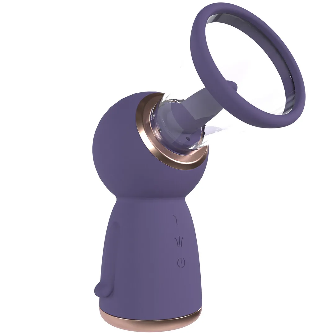 Exquisite - Oplaadbare Vulva en Borst Pomp - Paars