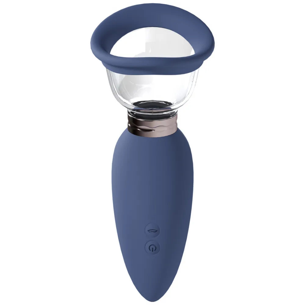 Opwindend - Oplaadbare Vulva- en Borstpomp - Blauw