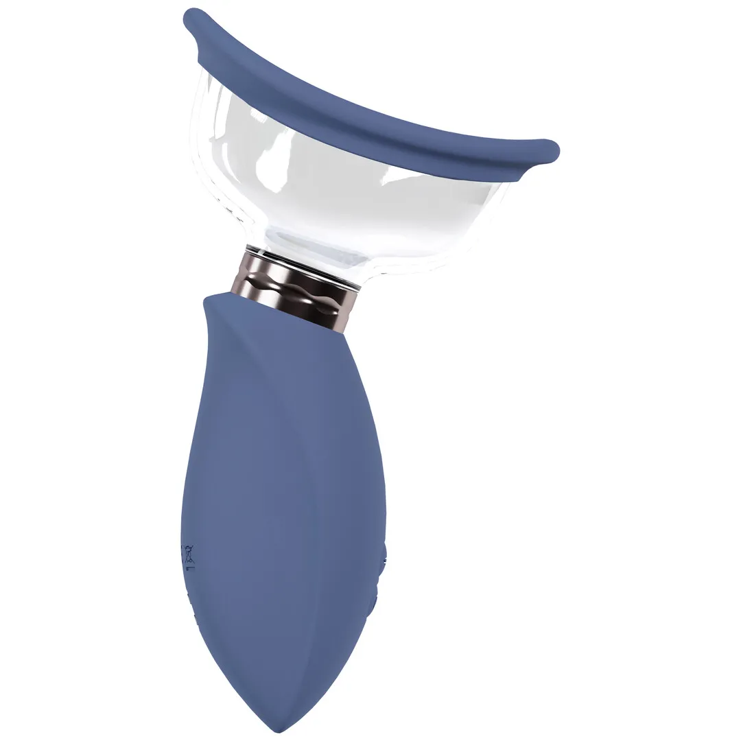 Opwindend - Oplaadbare Vulva- en Borstpomp - Blauw