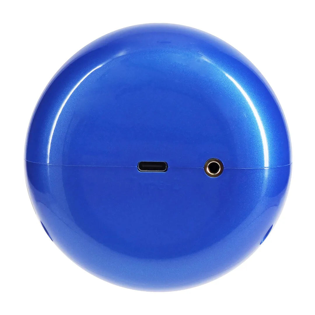 Vortex - Zuigrotatie en Duwmasturbator Pomp - Metallic Blauw