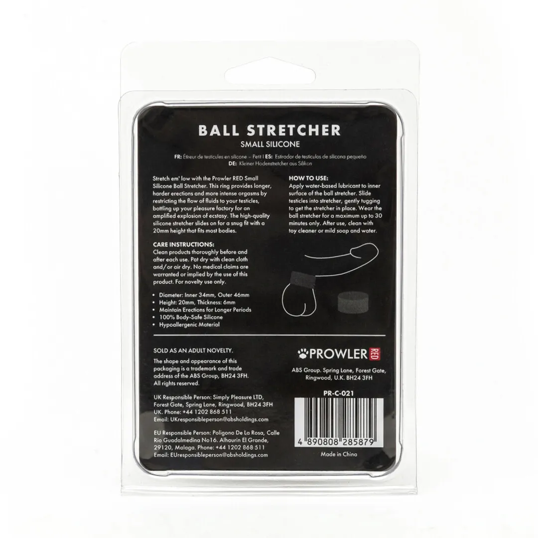 Silicone Ball Stretcher - Klein - Zwart