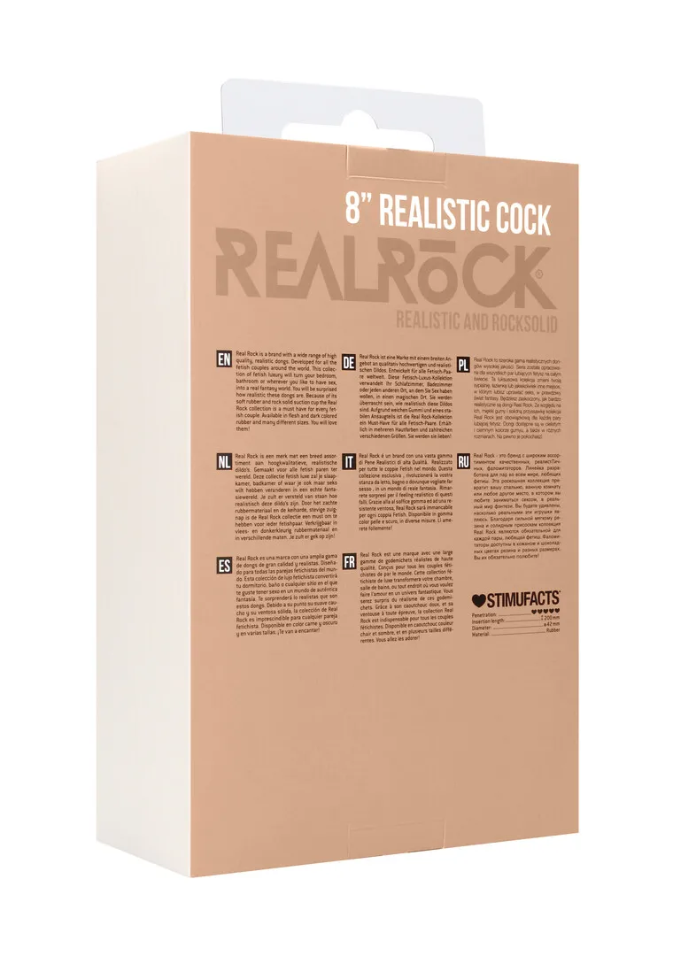 Realistische Cock met Scrotum - 8 / 20 cm
