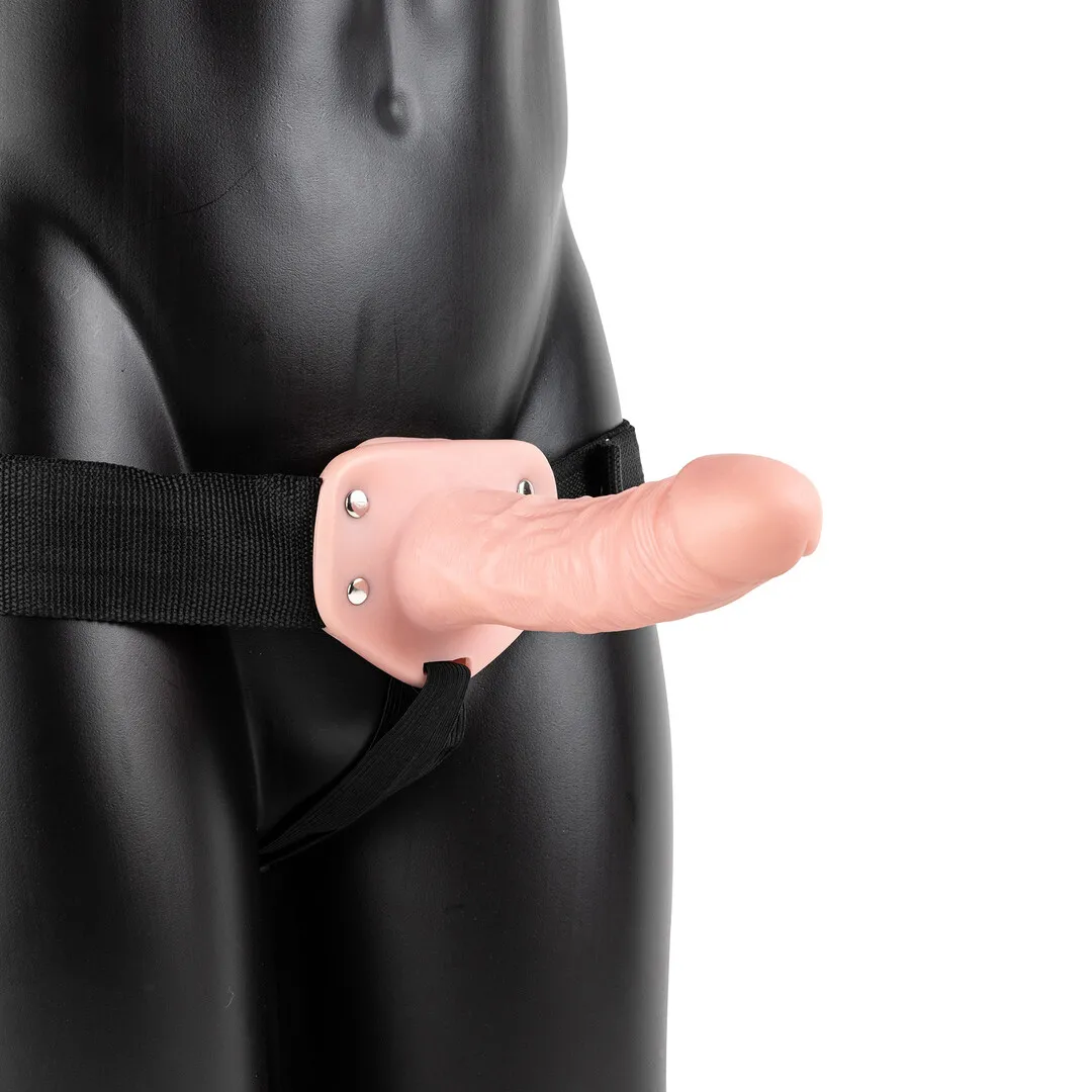 Vibrerende Hollow Strap-On zonder Balls - 6 / 15,5 cm