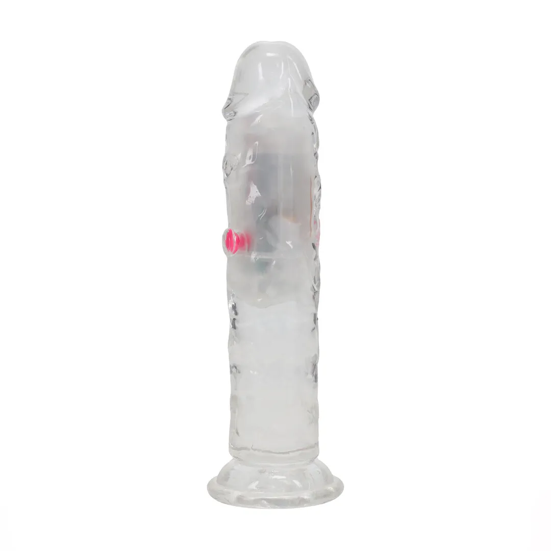 LED Vibrerende Rechte Penis - 6 / 15 cm - Transparant