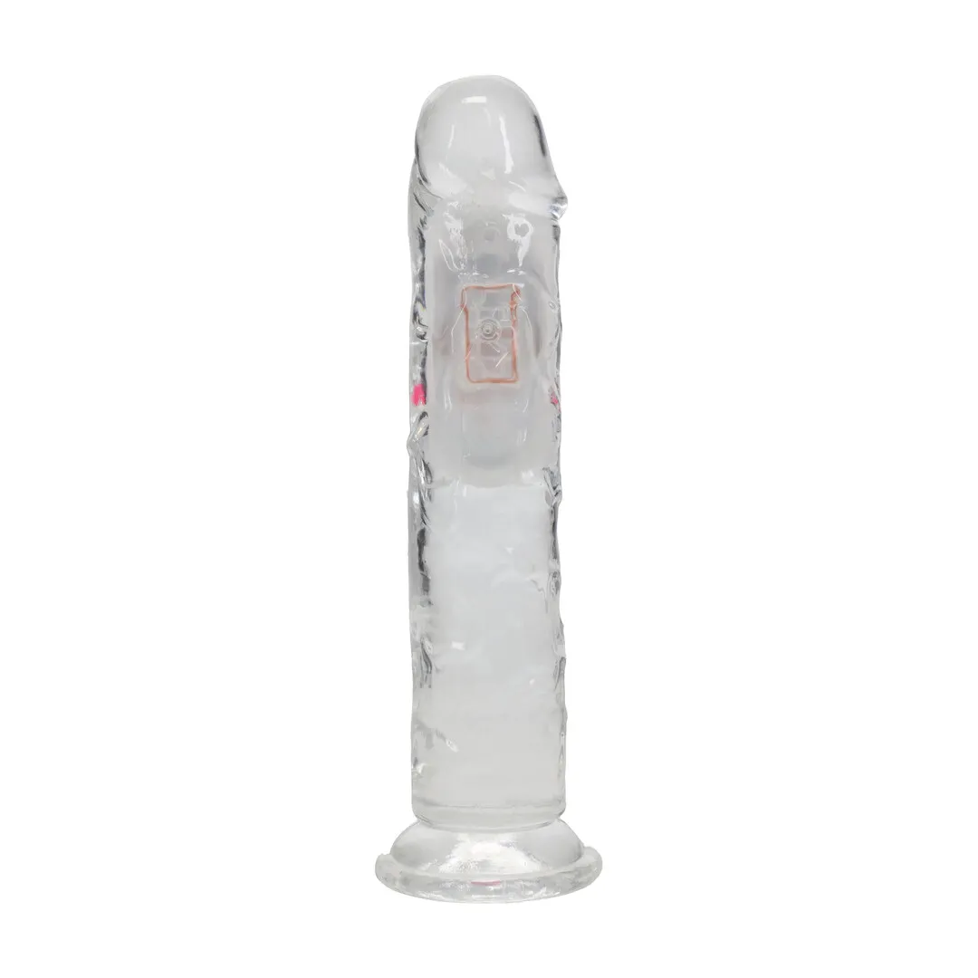LED Vibrerende Rechte Penis - 7 / 18 cm - Transparant