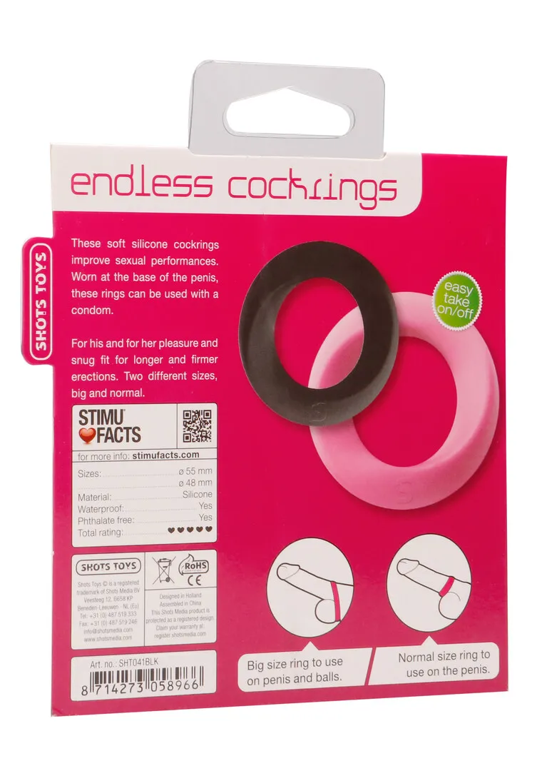 Eindeloze Cockring - Groot  Medium