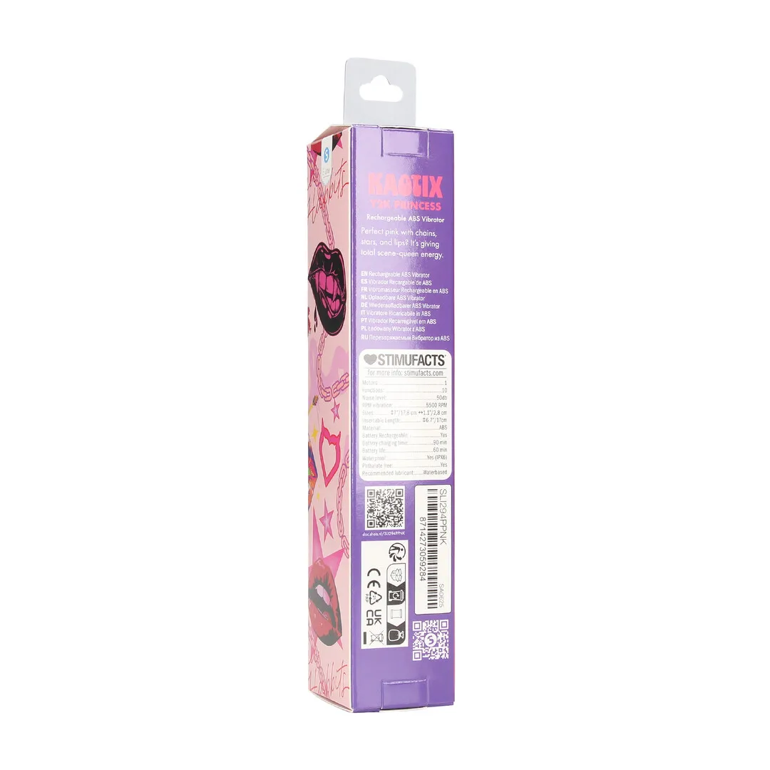 Kaotix - Y2K Prinses - Oplaadbare Vibrator - Poederroze