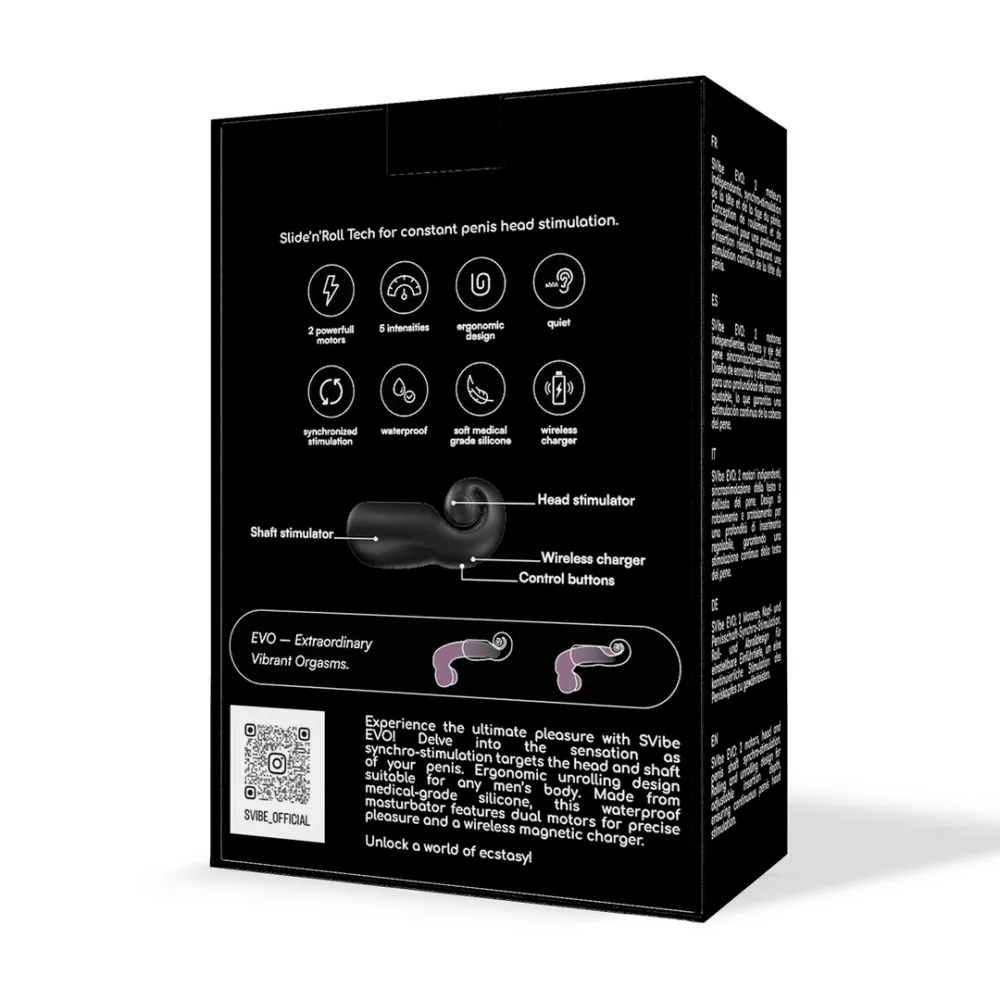 EVO - Dual Male Stimulator - Black