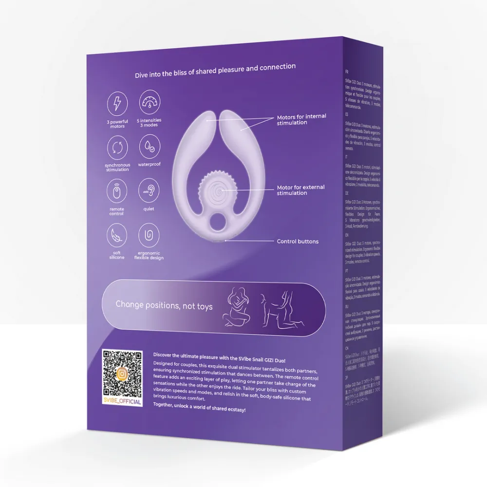 GIZI Duo - Dual Couples Stimulator - Lila