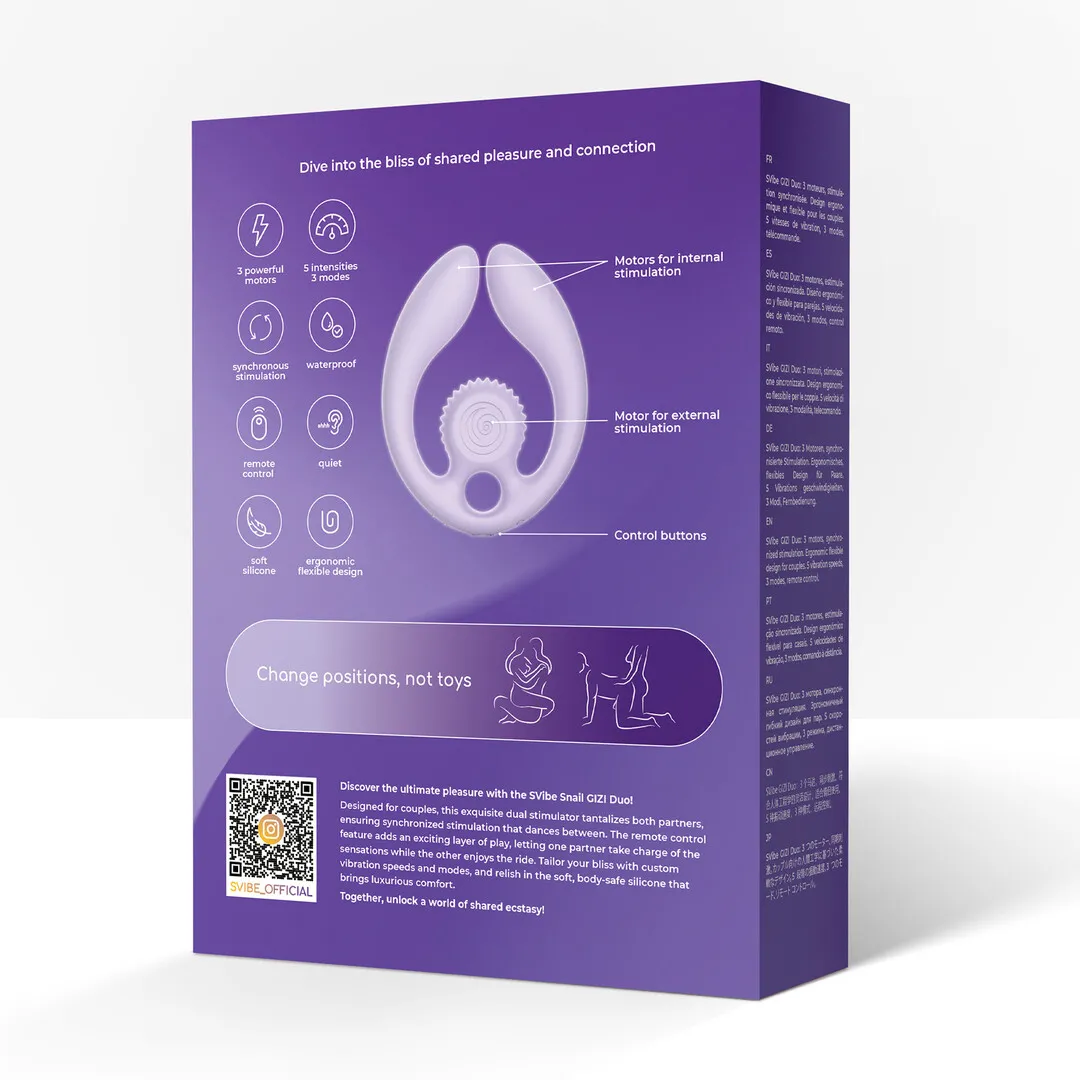 GIZI Duo - Dual Couples Stimulator - Lila