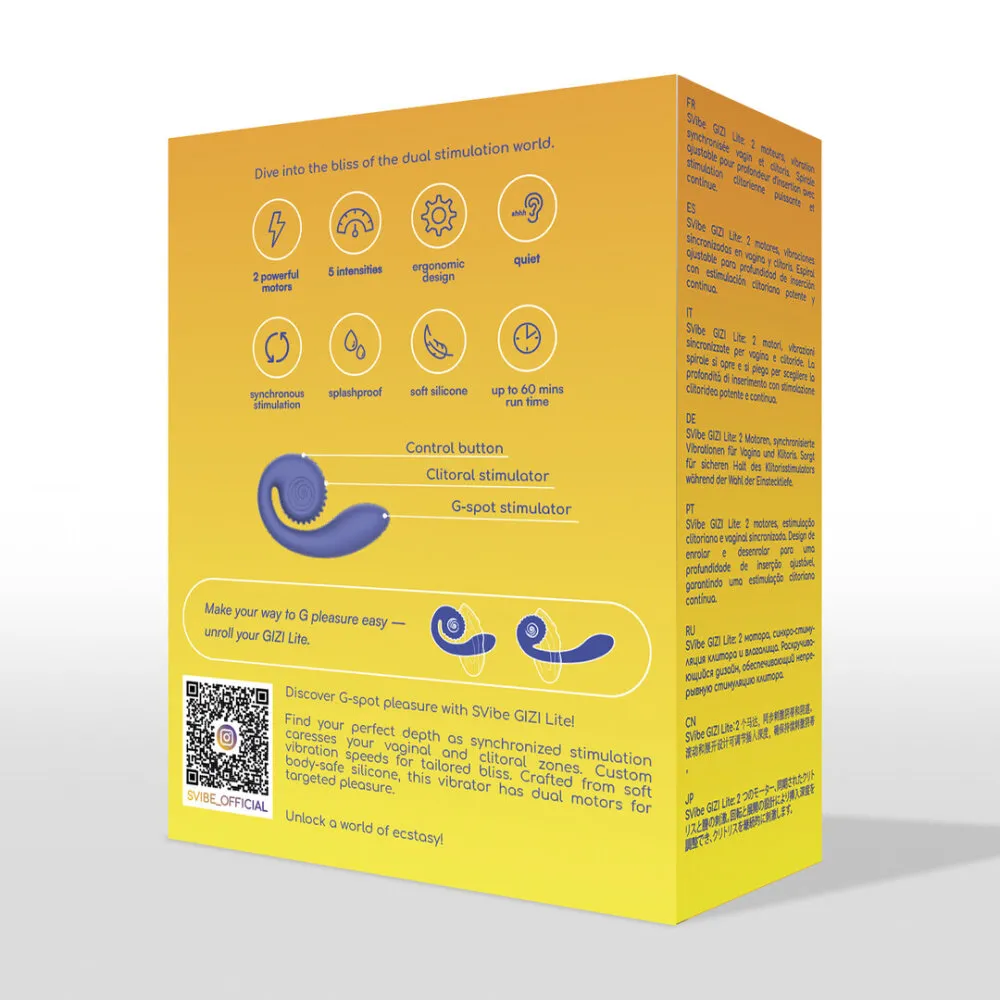 GIZI Lite - Dual G-Spot Stimulator - Sappige Blauwe Bes
