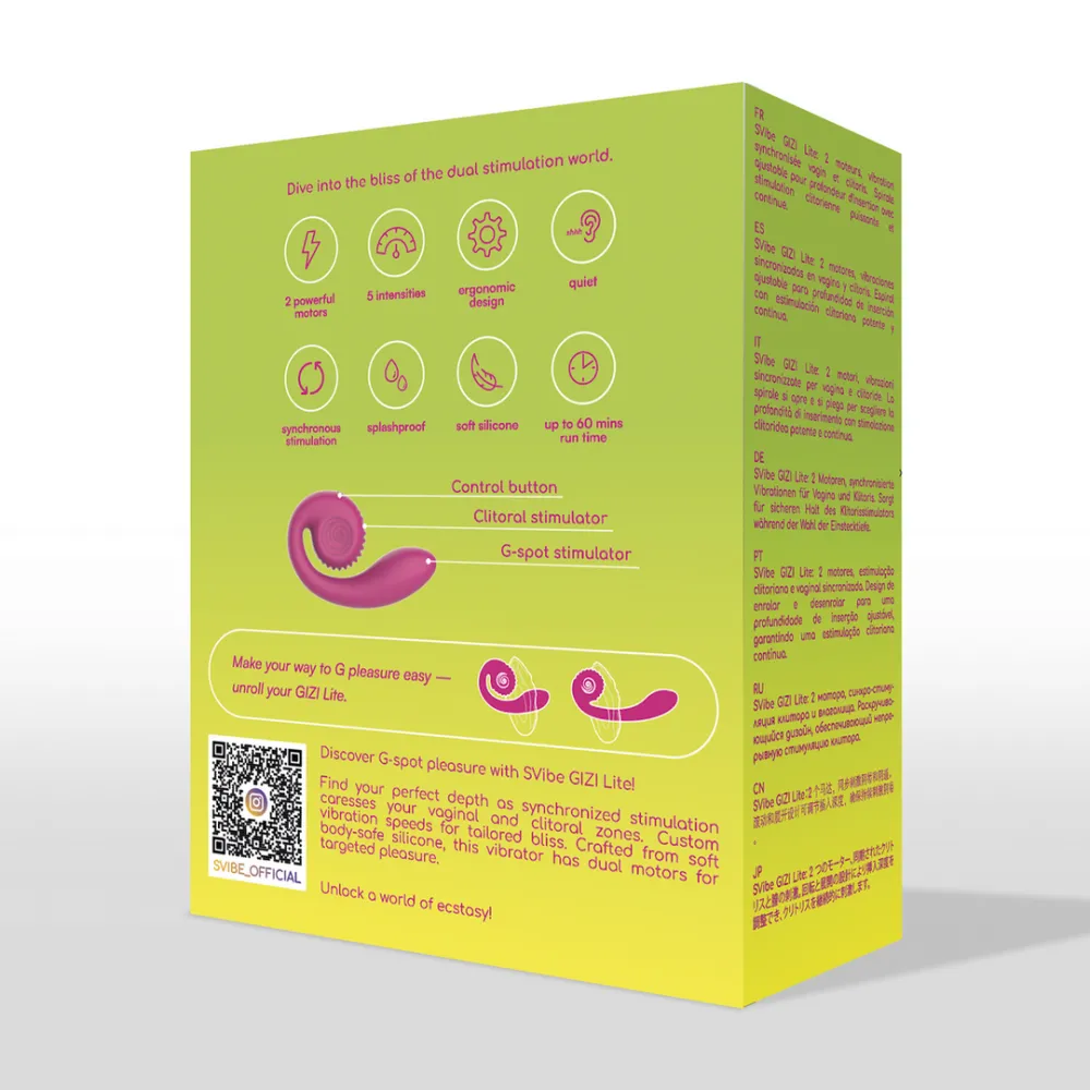 GIZI Lite - Dual G-Spot Stimulator - Zoete Dragonfruit