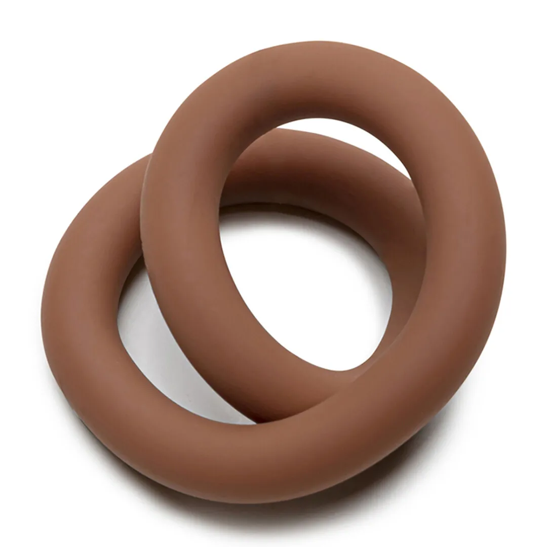 Siliconen Hefty Wrap Ring - Cockring - 9 / 22,9 cm - Huidskleur 2