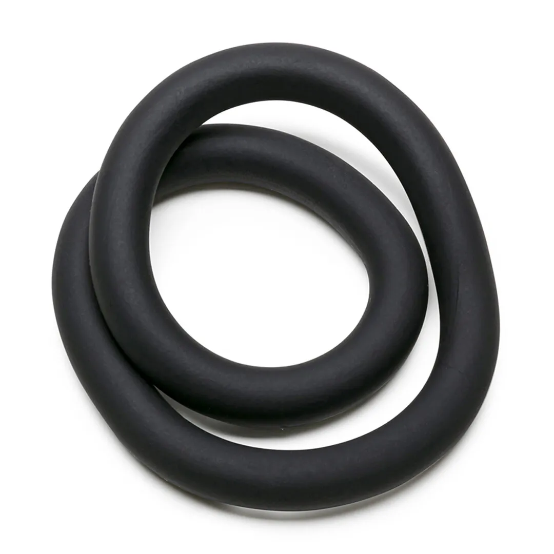 Silicone Hefty Wrap Ring - Cockring - 12 / 30,5 cm - Zwart