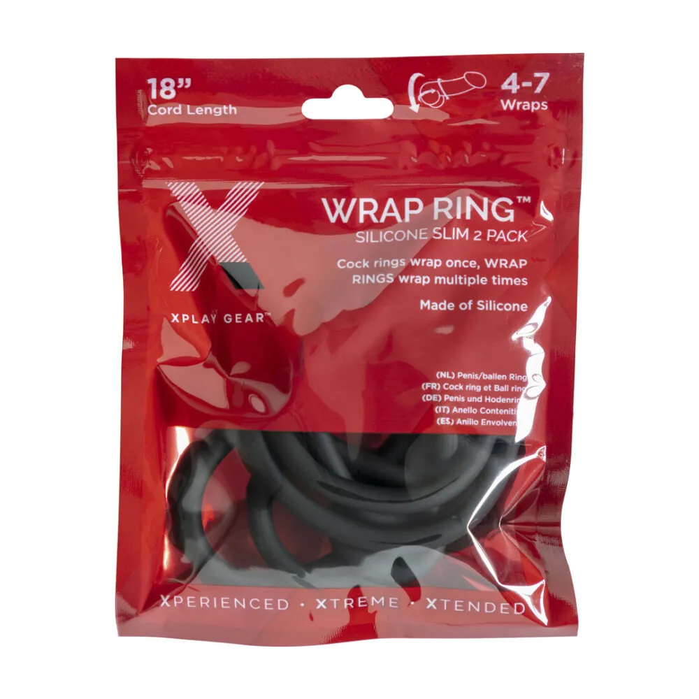 Silicone Slim Wrap Ring - Cockring / Ball Strap - 18 / 45 cm