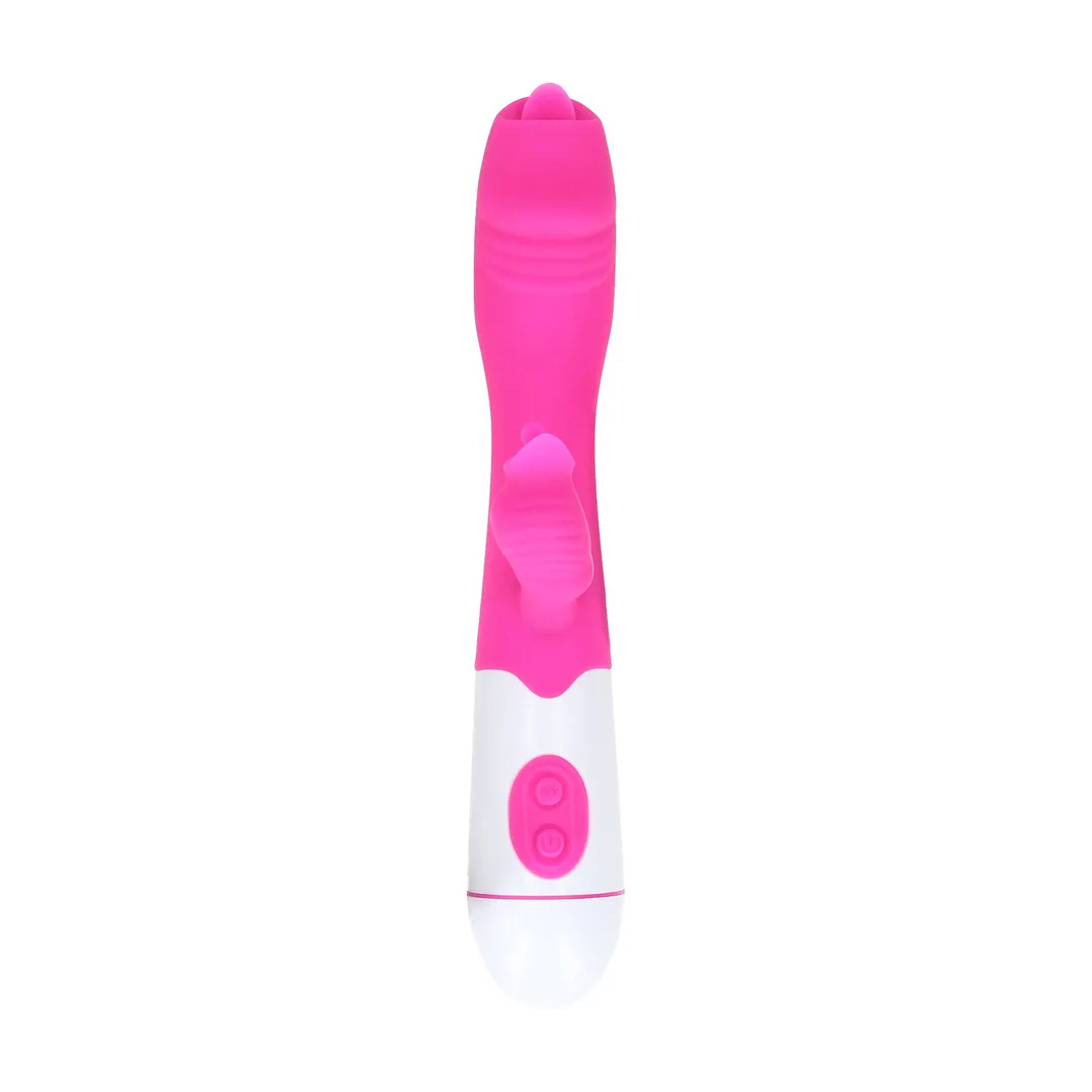 Oplaadbare Tong Vibrator - Fuchsia