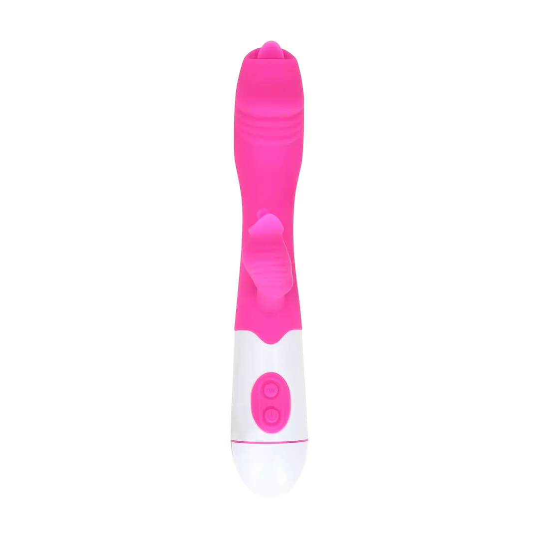 Batterij Tong Vibrator - Fuchsia