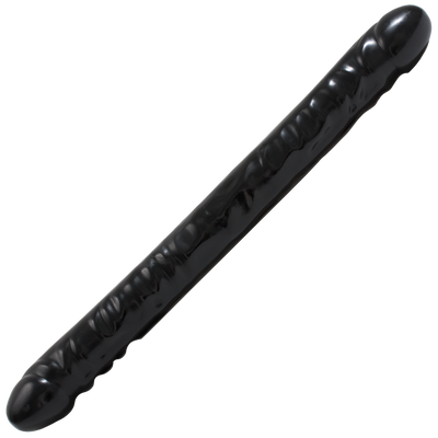 Geaderde Double Header - Dildo met Dubbele Einden - 18 / 45 cm