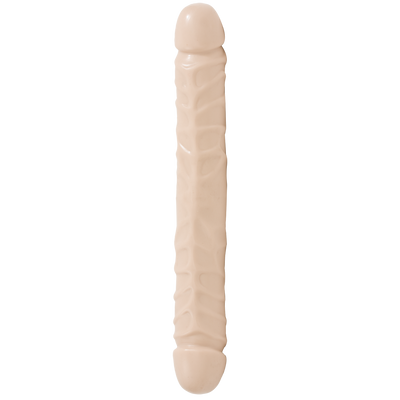 Jr. Veined Double Header - Dildo met Dubbele Einden - 12 / 30 cm