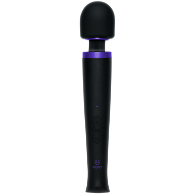Oplaadbare Power Wand - Ultra-Krachtige Silicone Wand Massager - Zwart
