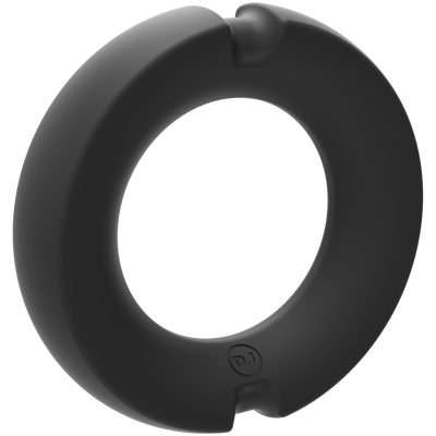 De Paradox - Silicone/Metalen Cockring - 50mm - Zwart