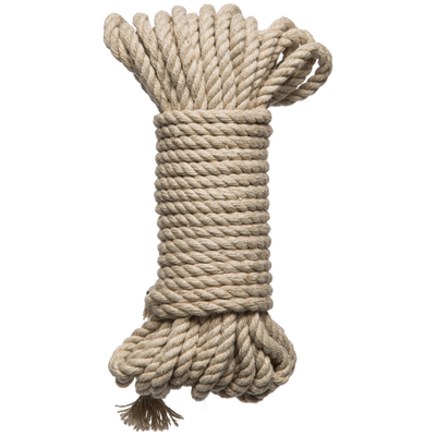 Bind en Tie - 6mm hennep bondage touw - 30 ft - natuurlijk
