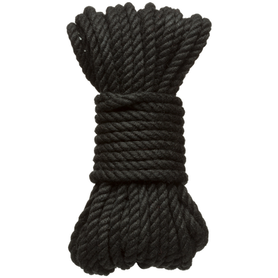 Bind en Tie - 6mm hennep bondage touw - 30 ft - zwart