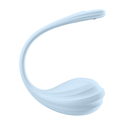 Glad Petal Connect App - Draagbare Koppel Vibrator - Lichtblauw