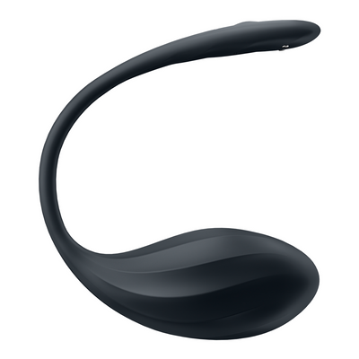 Ribbed Petal Connect App - Draagbare Koppel Vibrator - Zwart
