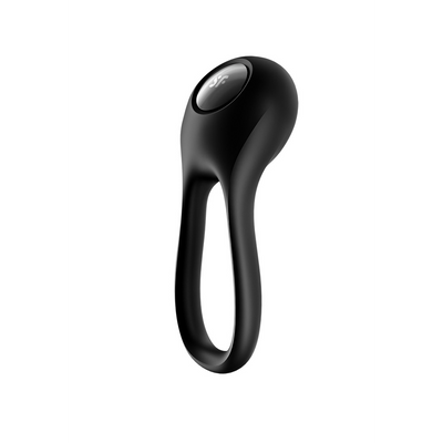 Majestic Duo - Dubbele Strap Vibrerende Cockring - Zwart