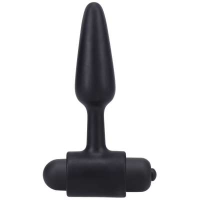 Vibrerende Butt Plug - 3 / 8 cm - Zwart