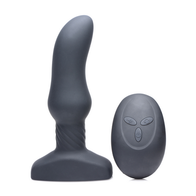 Slim M - Curved Rimming Plug met Afstandsbediening