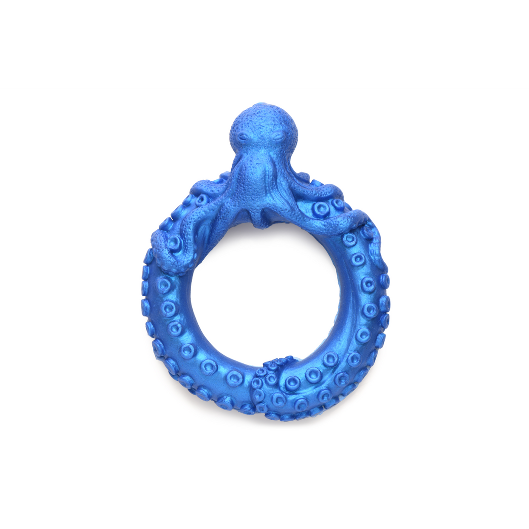 Poseidon's Octo-Ring - Siliconen Cockring - Blauw