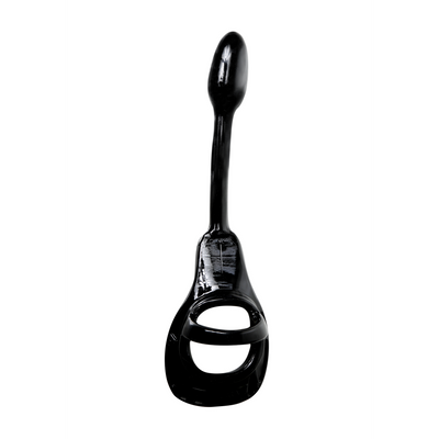 Armor Tug Lock - Cockring met Ball Strap en Butt Plug - Klein